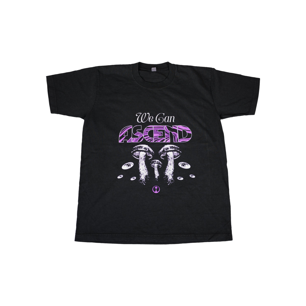 Front of the Higher Ground and Life and Death Tripping T-shirt.