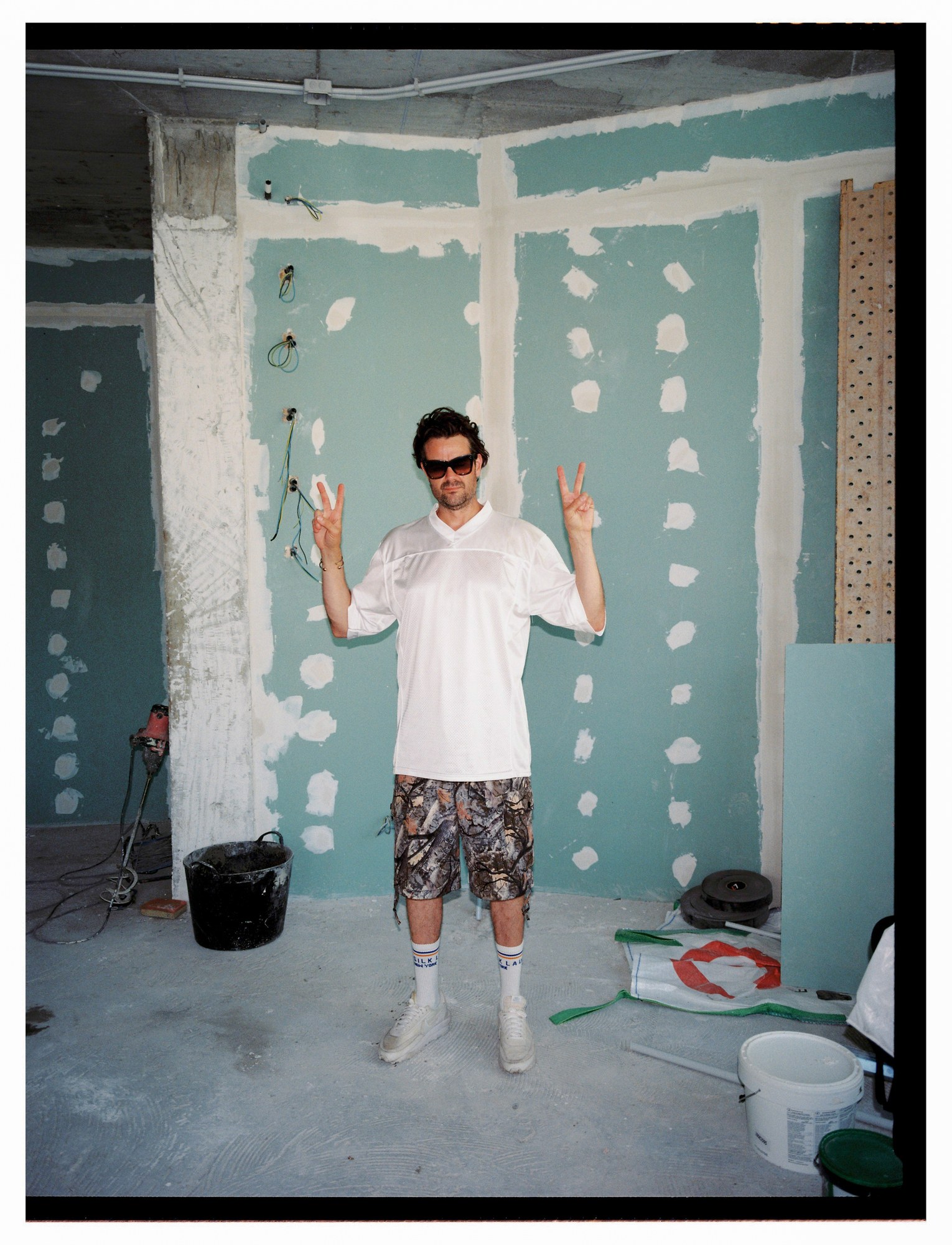 Inside the space under construction, Ibiza
